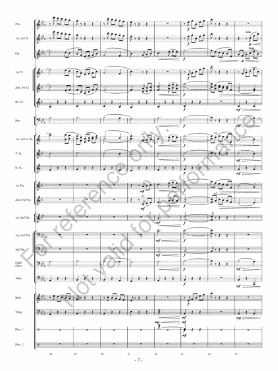 Canzoni D'Amore Concert Band scores gallery preview page 8