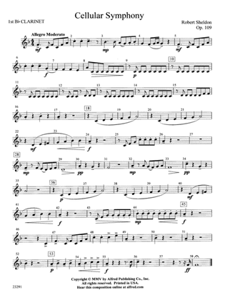 Cellular Symphony: 1st B-flat Clarinet