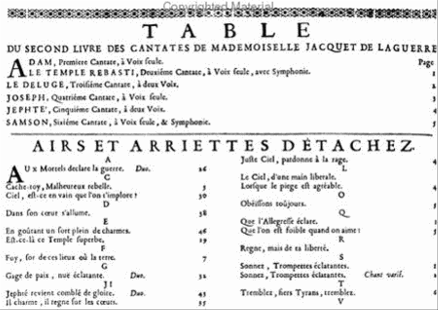 French cantatas on biblical subjects - Book II