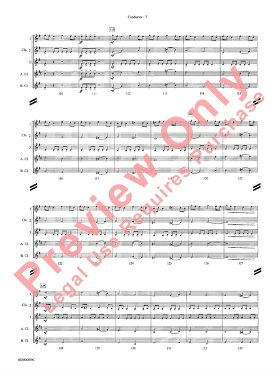 Christmas in the Round Concert Band scores gallery preview page 10
