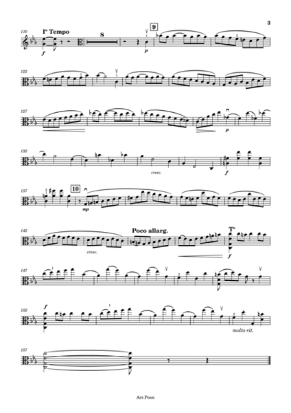 Viola Concerto in the Style of J.C. Bach Henri Casadesus- in C Minor - For Viola Solo Original image number null