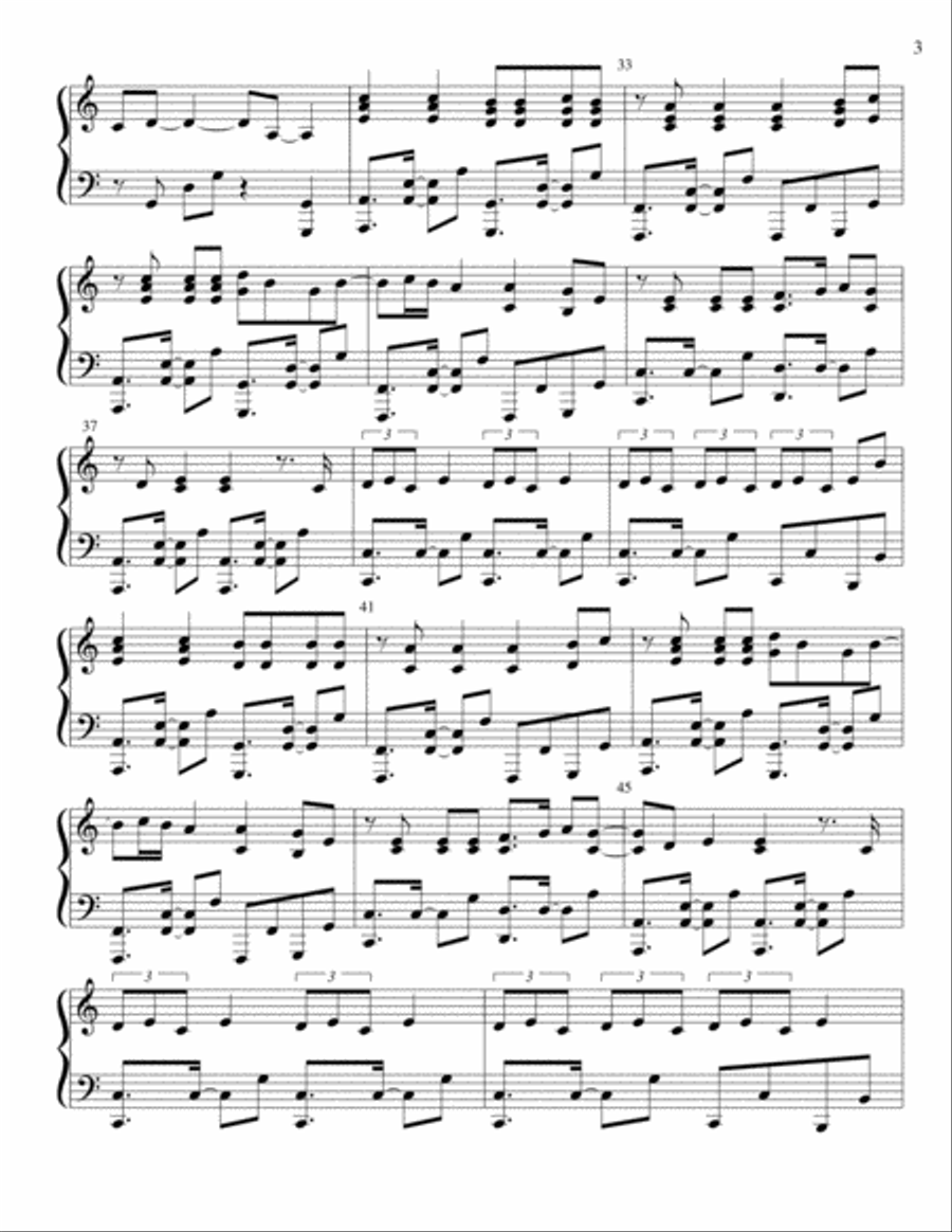 No Tears Left To Cry Piano Solo scores gallery preview page 3