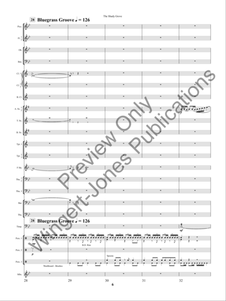 The Shady Grove The Shady Grove Concert Band scores gallery preview page 9