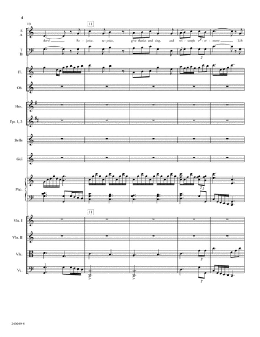 Rejoice, the Lord Is King - Orchestral Score and Parts