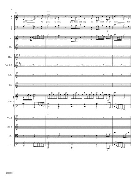 Rejoice, the Lord Is King - Orchestral Score and Parts
