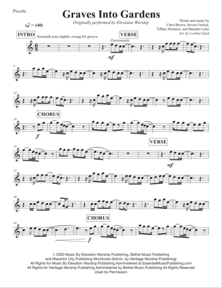 Graves Into Gardens Graves Into Gardens Piccolo scores gallery preview page 2