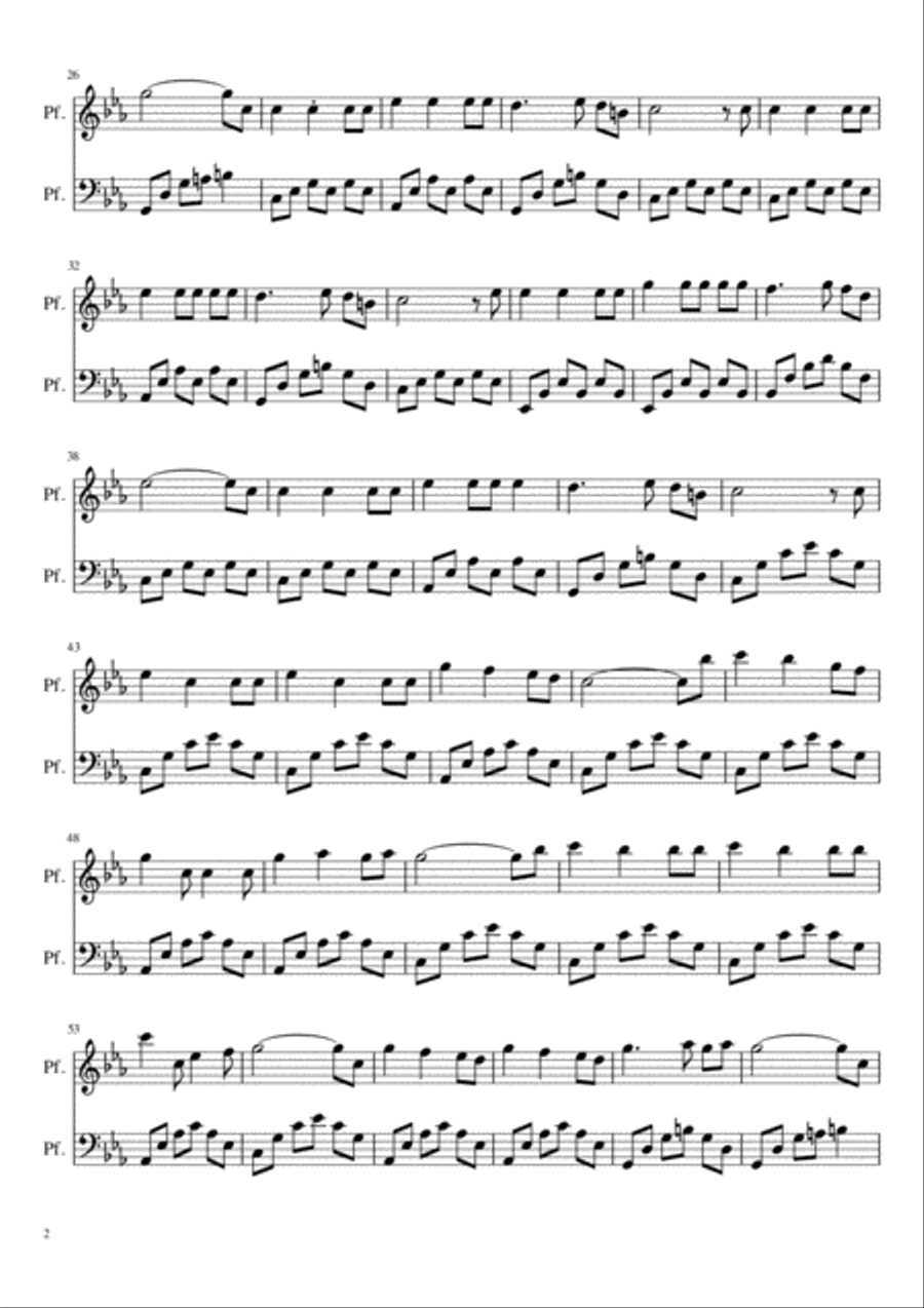 Come un fiore (Faust, le polveri e gli intrugli) Piano Solo scores gallery preview page 2