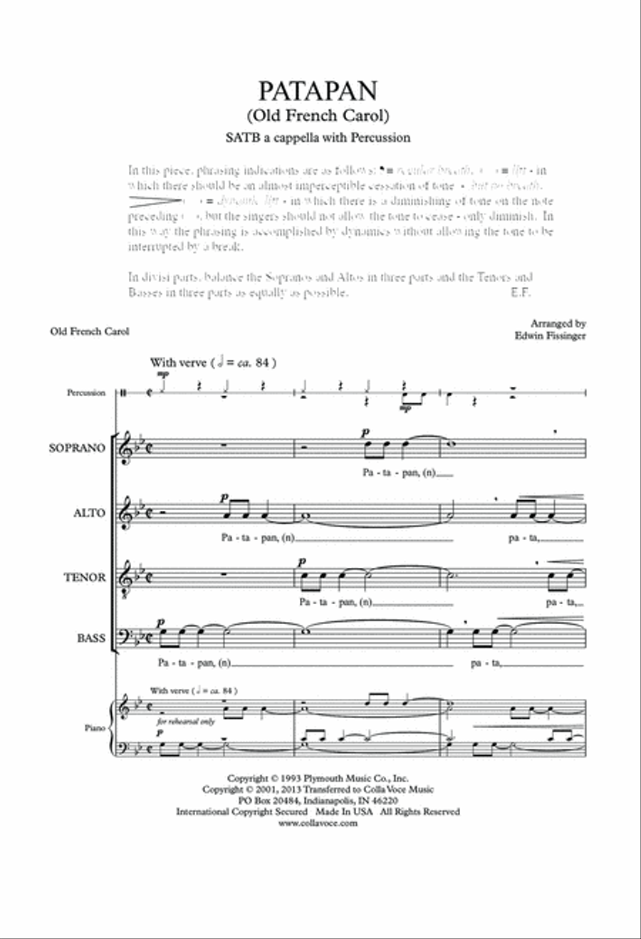 Patapan Patapan 4-Part scores gallery preview page 2