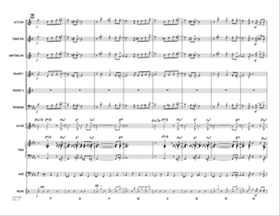 Four - Full Score Four - Full Score Jazz Ensemble scores gallery preview page 3