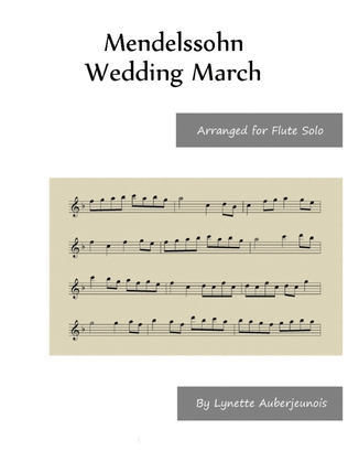 Wedding March - Flute Solo