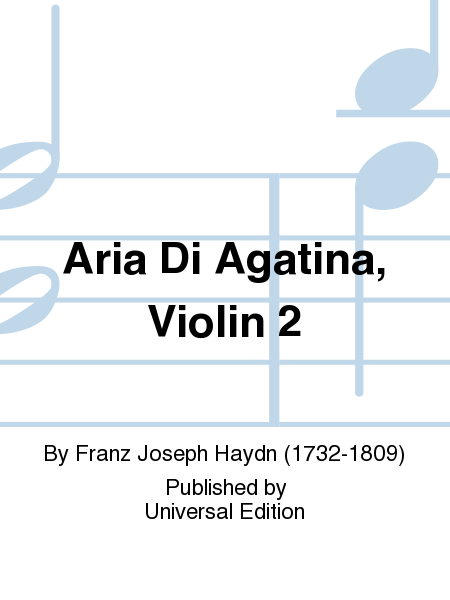 Aria Di Agatina, Violin 2