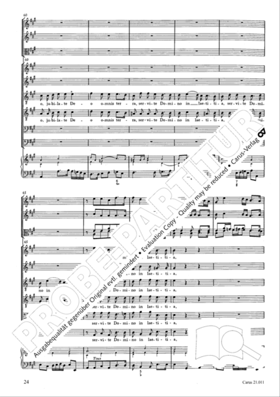Jubilate Deo Choir scores gallery preview page 25