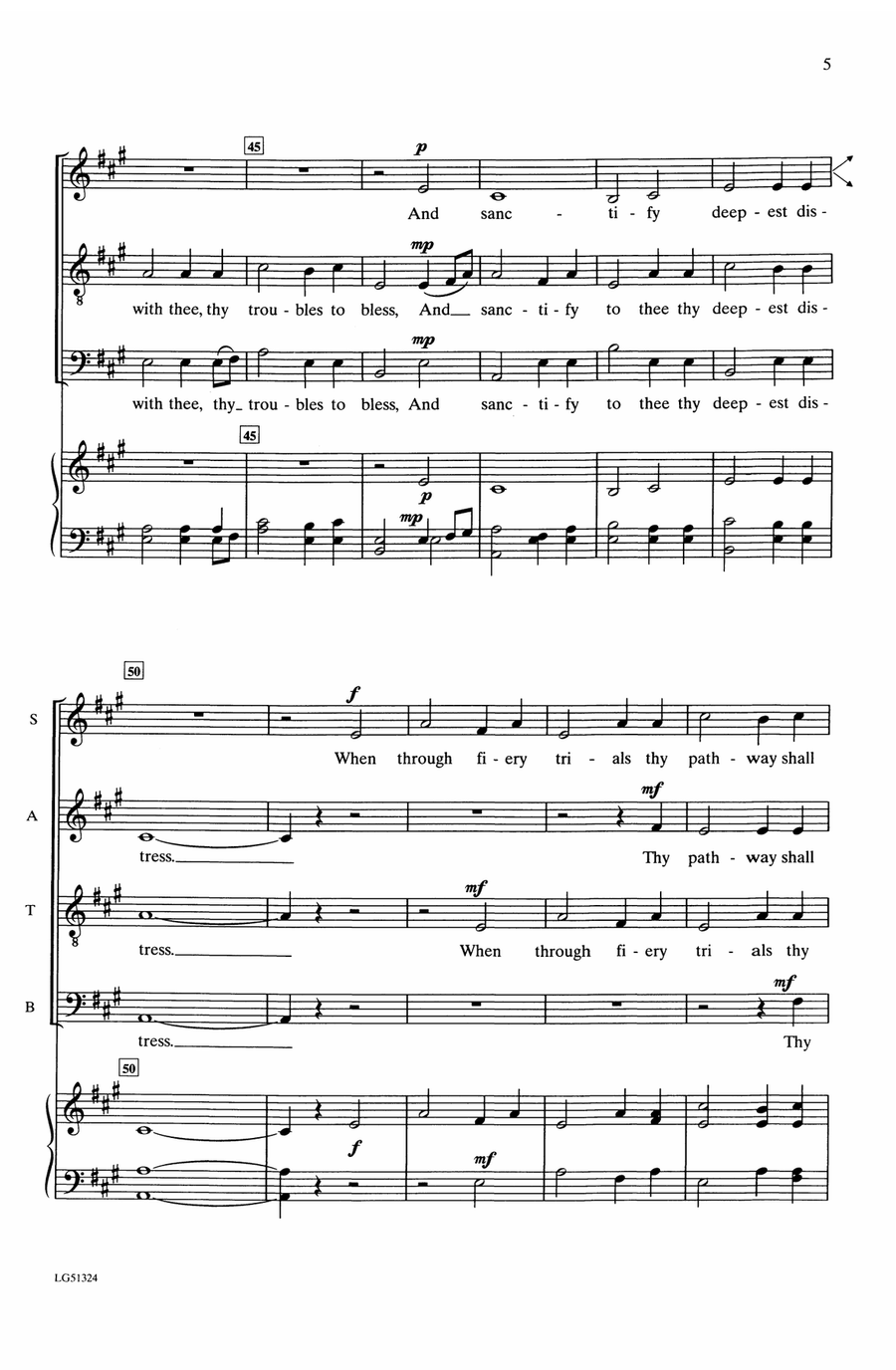 How Firm a Foundation by Alice Parker Choir - Digital Sheet Music page 4