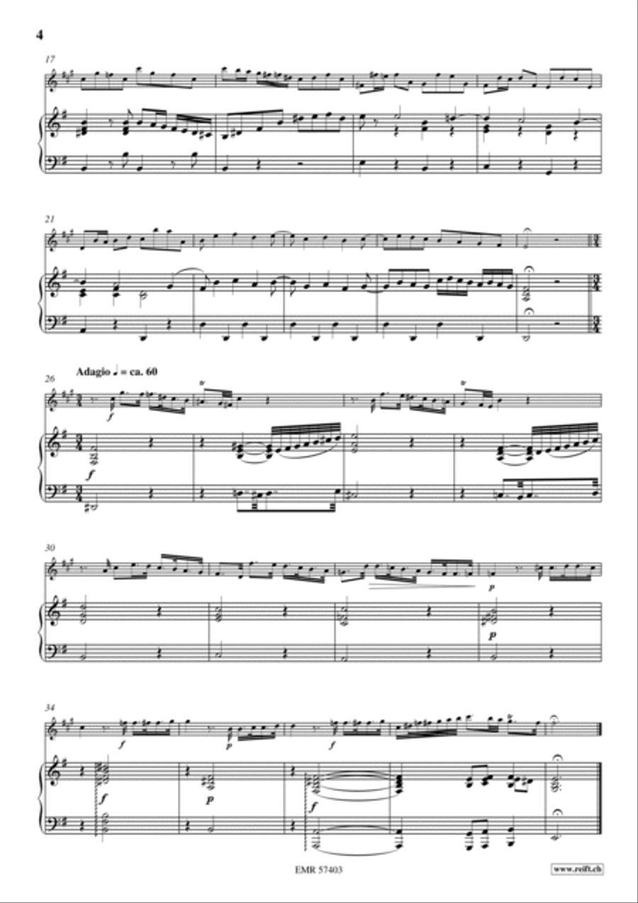 Sonata No. 4 Tenor Saxophone scores gallery preview page 5