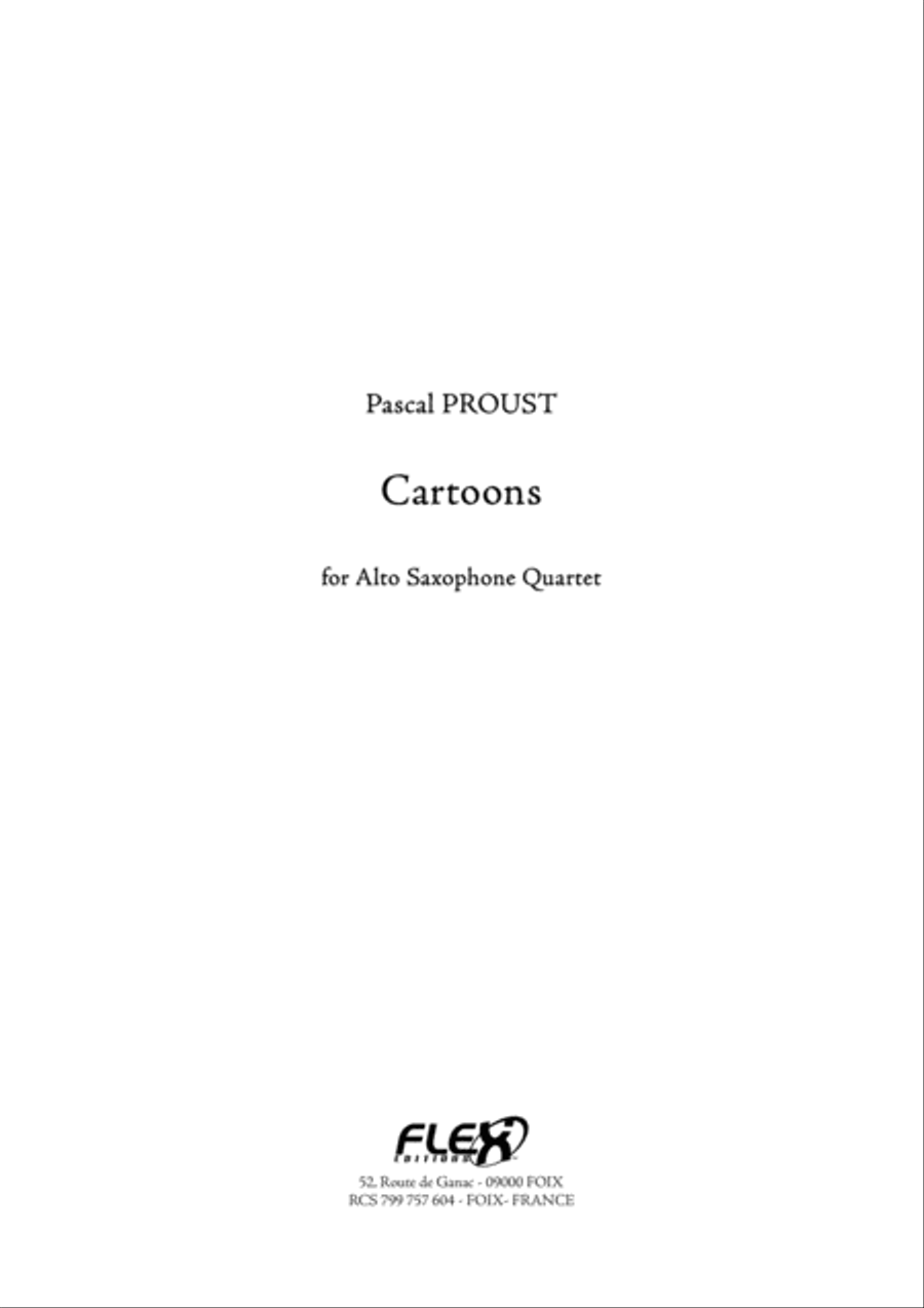 Cartoons Cartoons Alto Saxophone scores gallery preview page 2