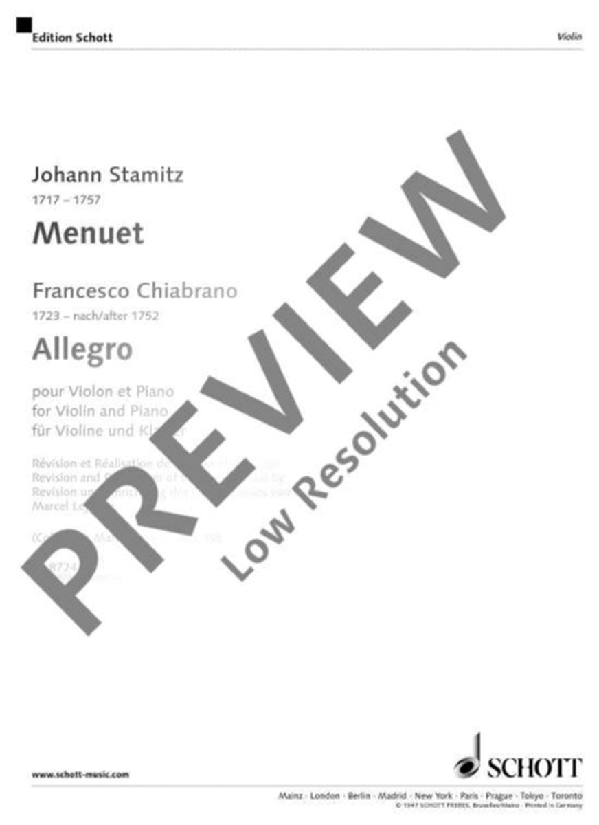 Menuet/Allegro