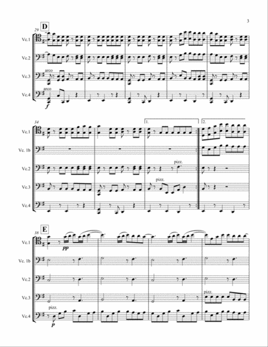 Something Just Like This Cello Solo scores gallery preview page 3