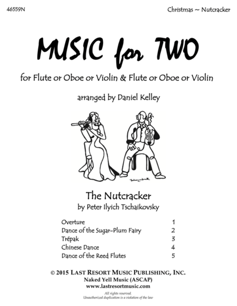 The Nutcracker - Duet - for Flute or Oboe or Violin & Flute or Oboe or Violin - Music for Two Small Ensemble scores gallery preview page 1