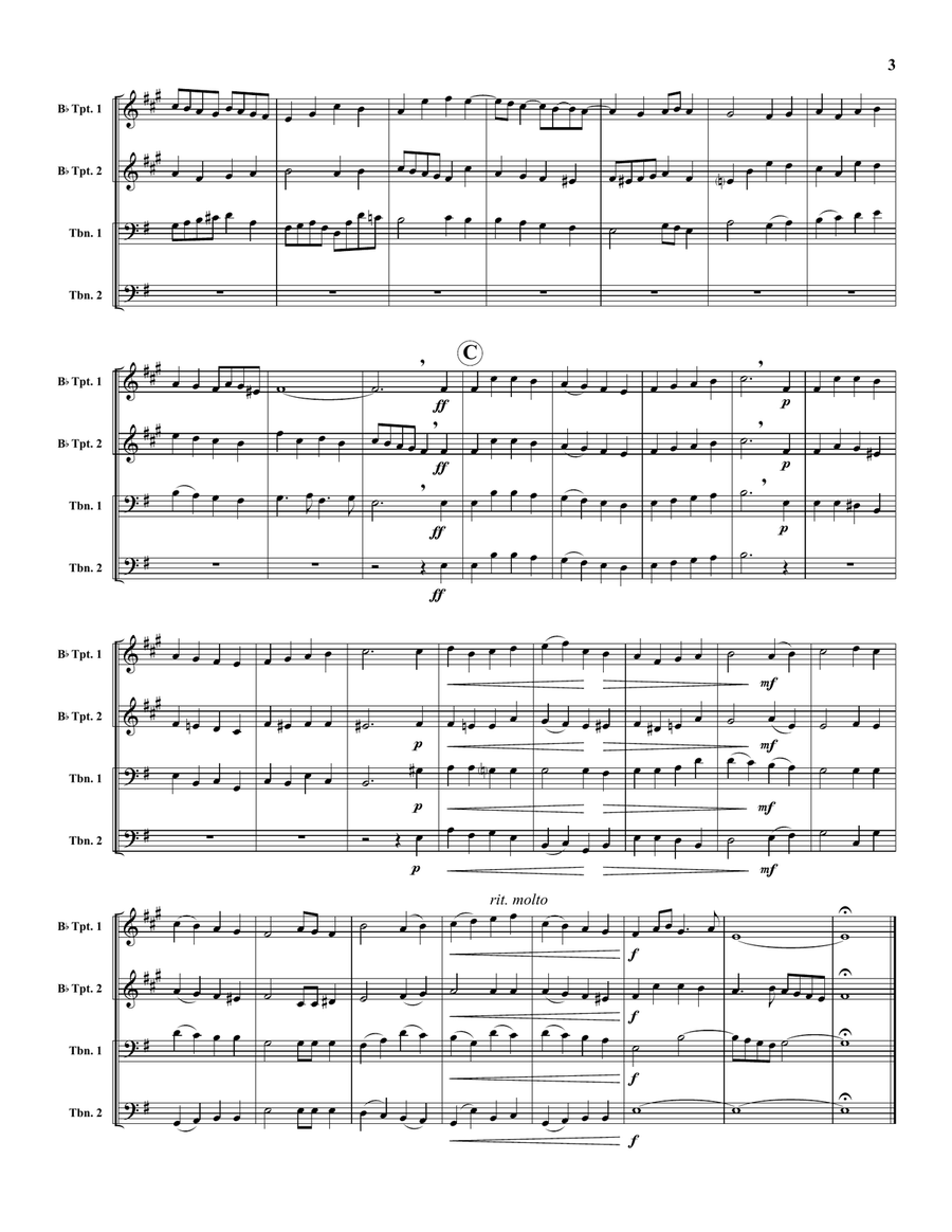 God Rest Ye Merry Gentlemen by English Traditional Horn - Digital Sheet Music page 3