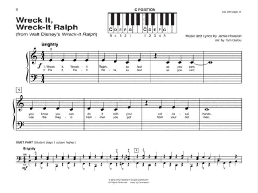 Alfred's Basic Piano Library: Popular Hits, Levels 1A & 1B (Value Pack) Piano Method scores gallery preview page 21