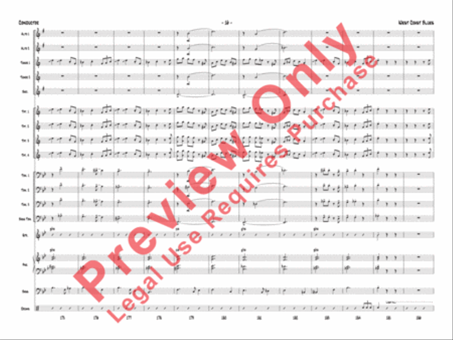 West Coast Blues West Coast Blues Jazz Ensemble scores gallery preview page 39