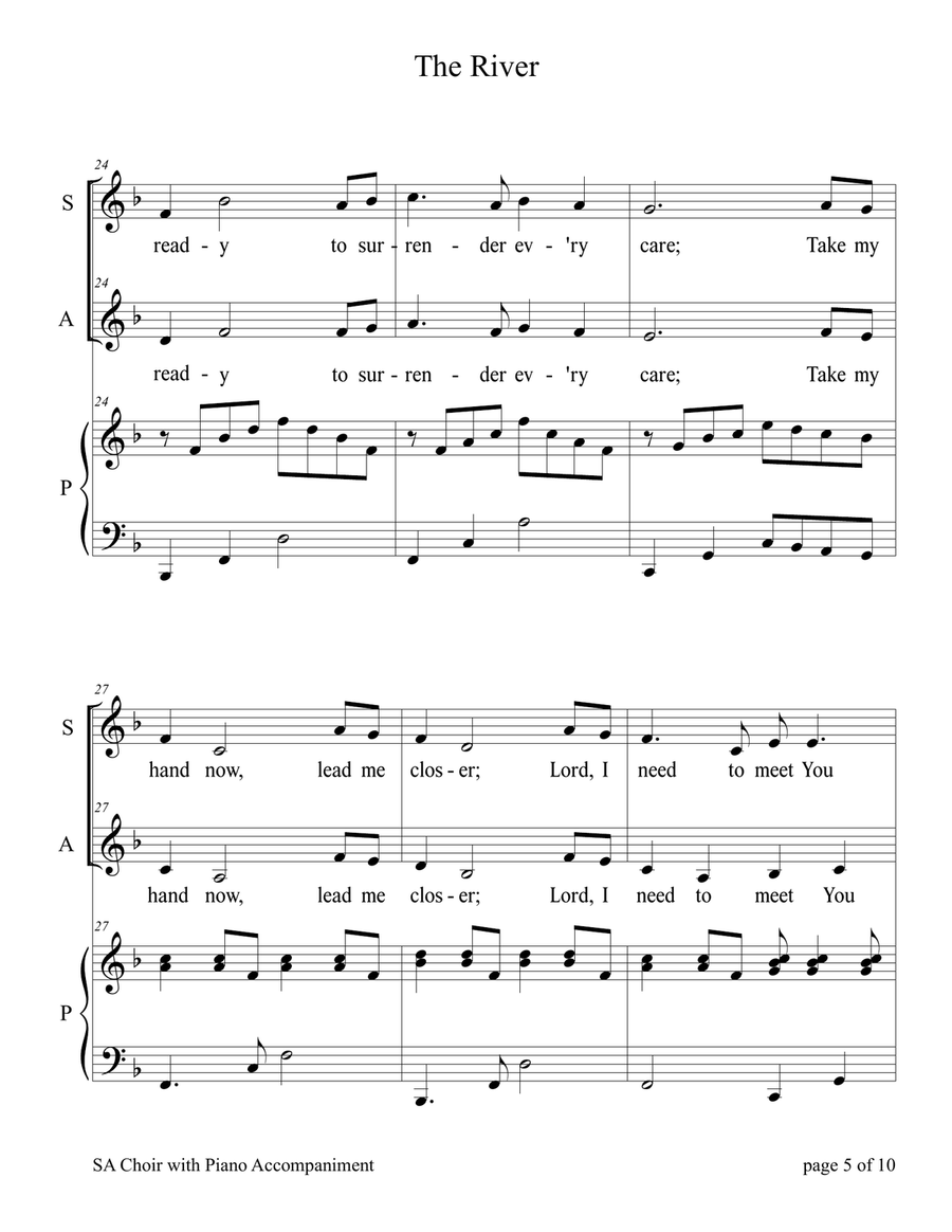The River 2-Part scores gallery preview page 5