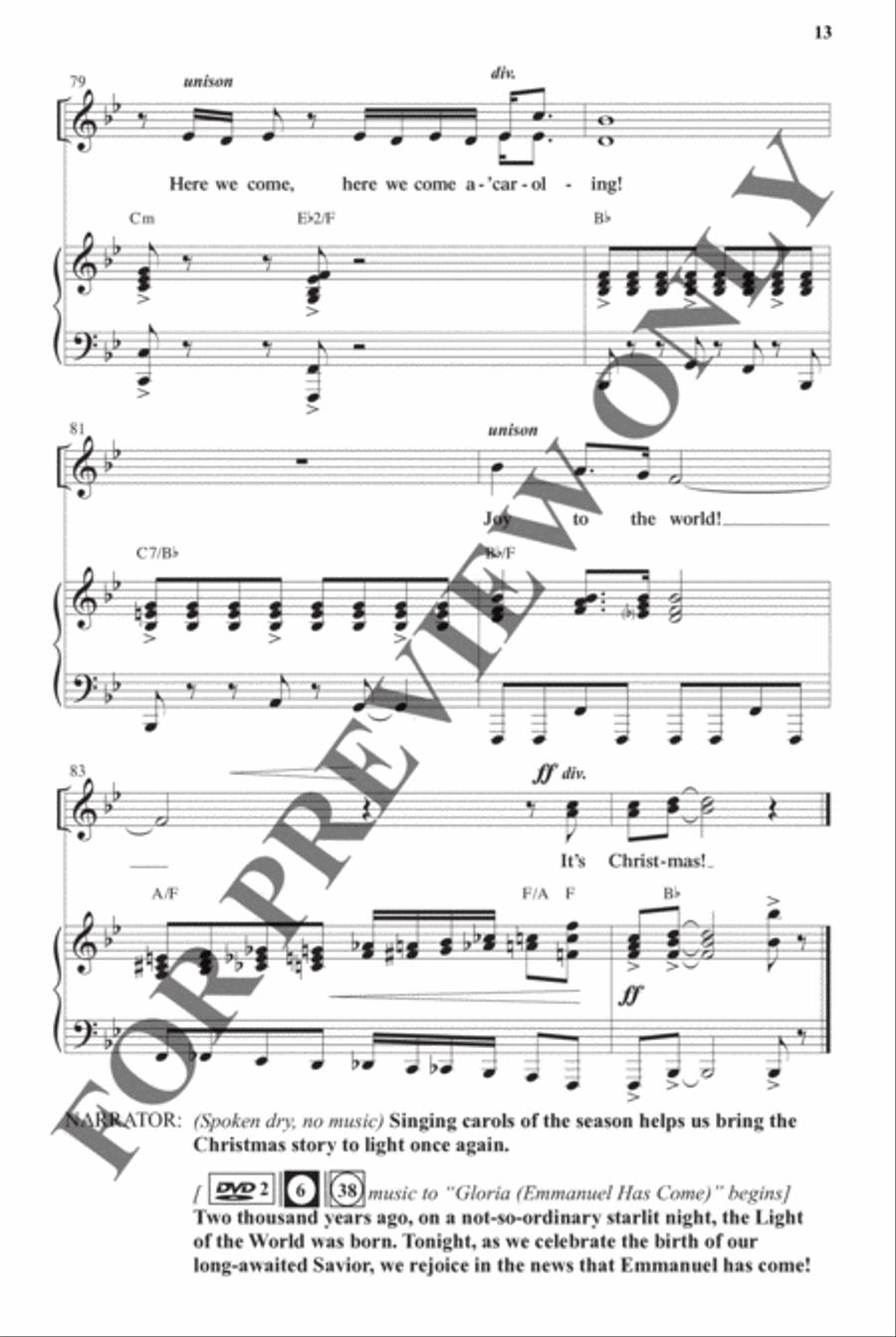 Here We Come a'Caroling - Choral Book Unison Choir scores gallery preview page 14