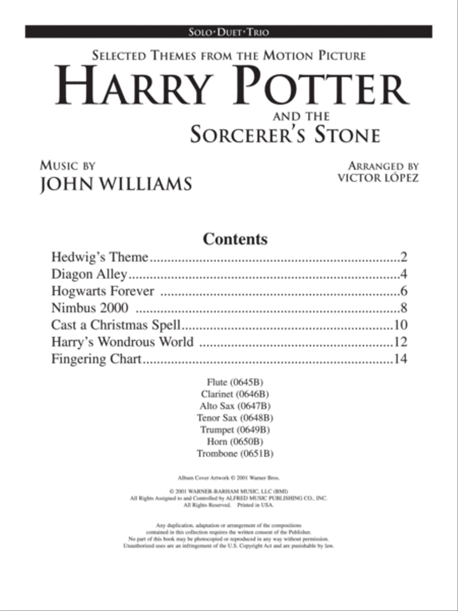 Harry Potter and the Sorcerer's Stone - Horn Horn scores gallery preview page 2