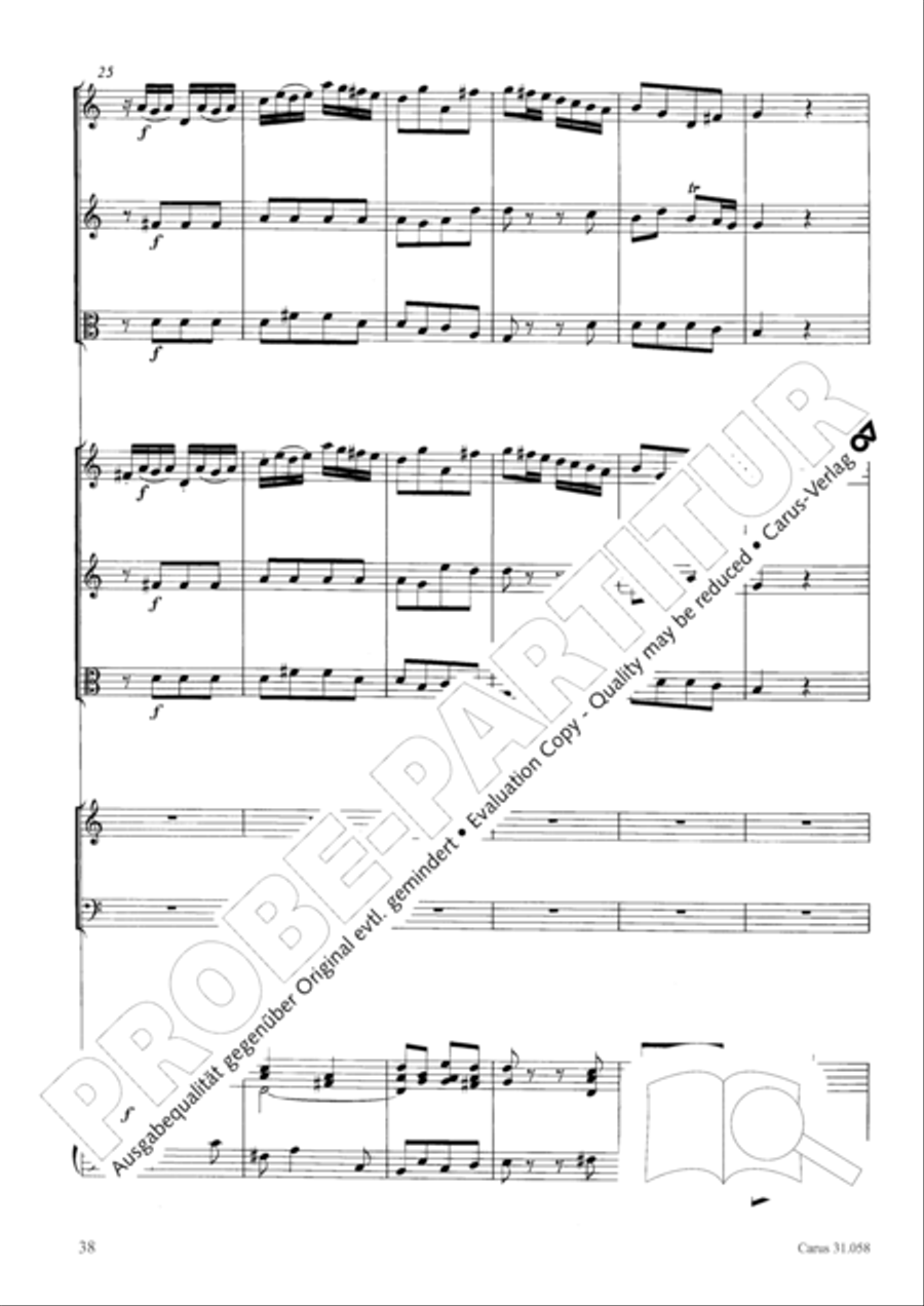 O God, what glut of care and pain (Ach Gott, wie manches Herzeleid) Orchestra scores gallery preview page 39