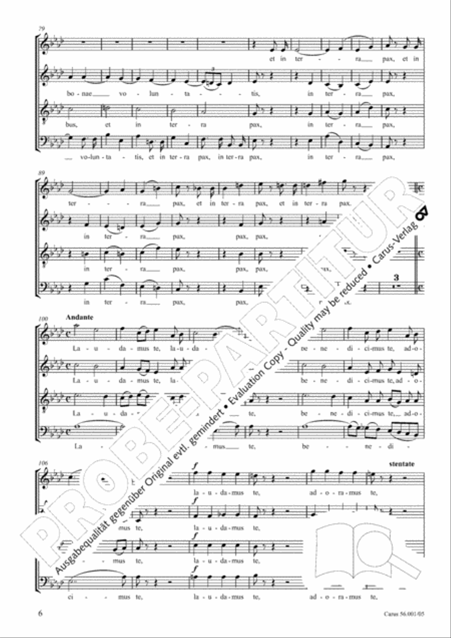 Edizione Nazionale delle Opere di Giacomo Puccini. III. Vocal music; 2. Messa a 4 voci (vol. III/2) 4-Part scores gallery preview page 7