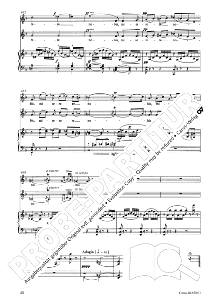 Petite Messe solennelle 4-Part scores gallery preview page 43
