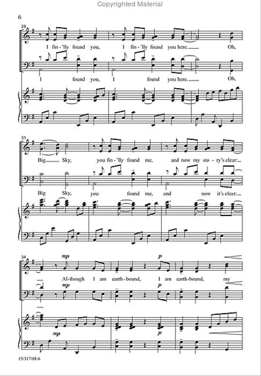 Big Sky 4-Part scores gallery preview page 5