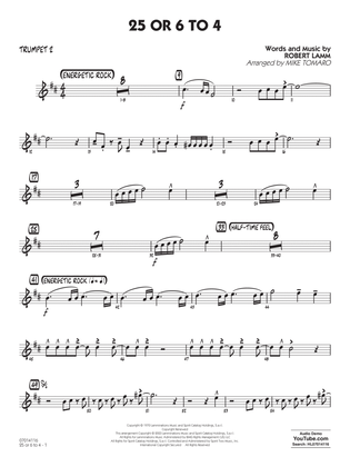 Book cover for 25 Or 6 To 4 (arr. Mike Tomaro) - Trumpet 2