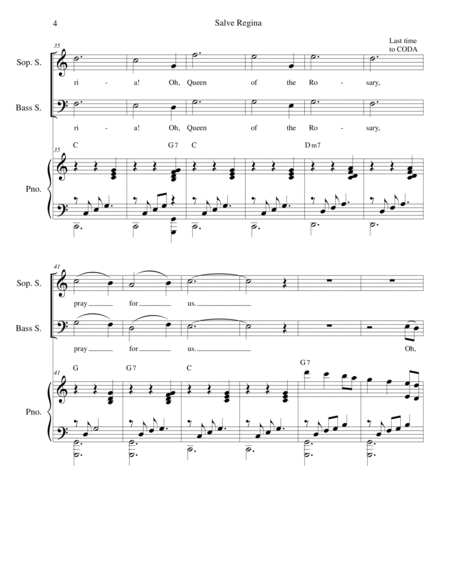 Salve Regina (Soprano and Baritone solo) image number null