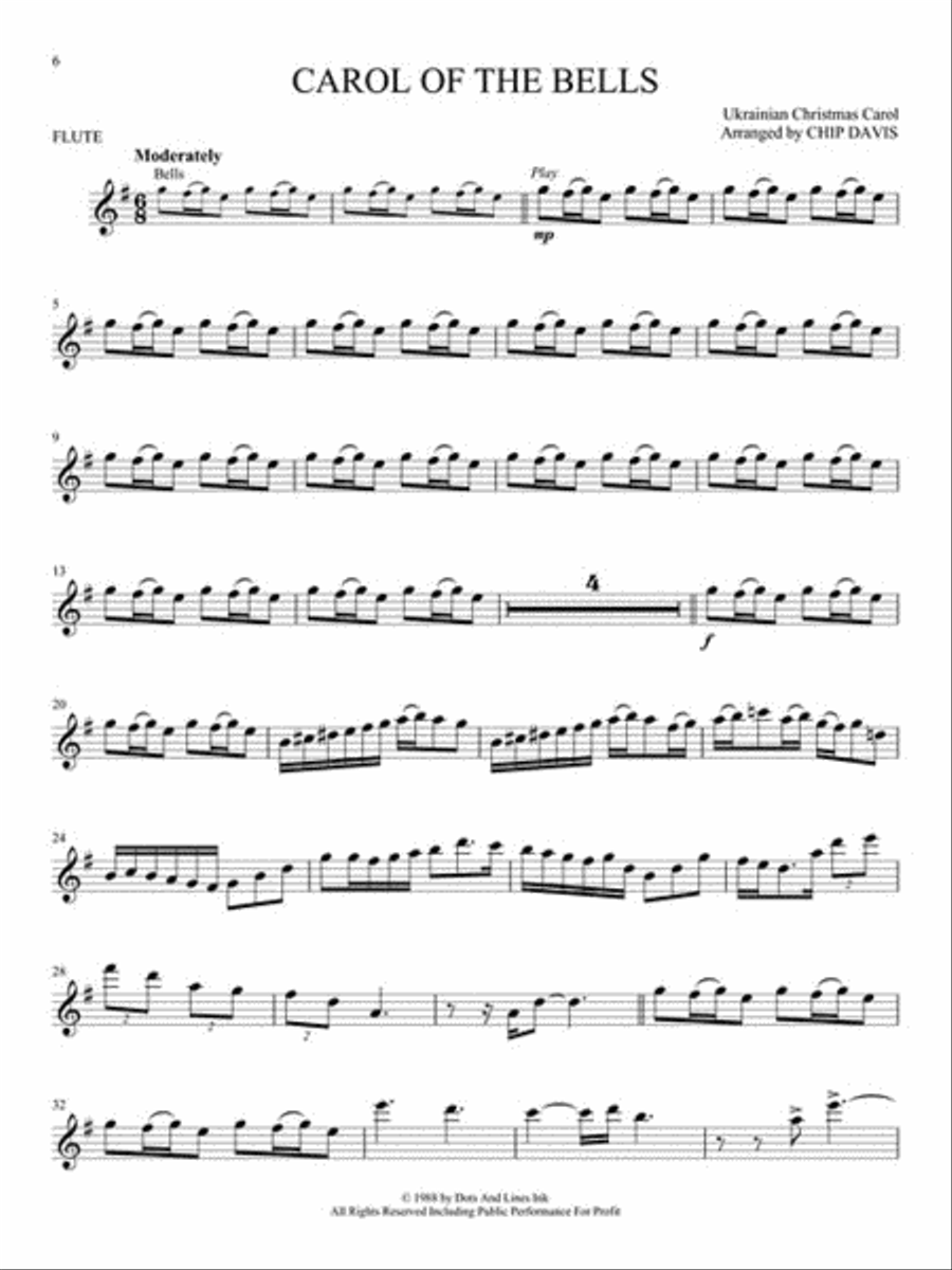 Mannheim Steamroller Christmas Flute Solo scores gallery preview page 3
