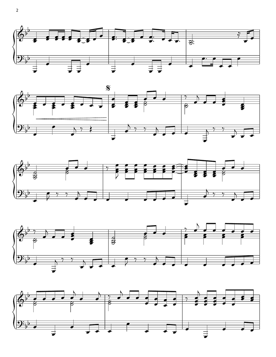 Brave Piano Solo scores gallery preview page 2