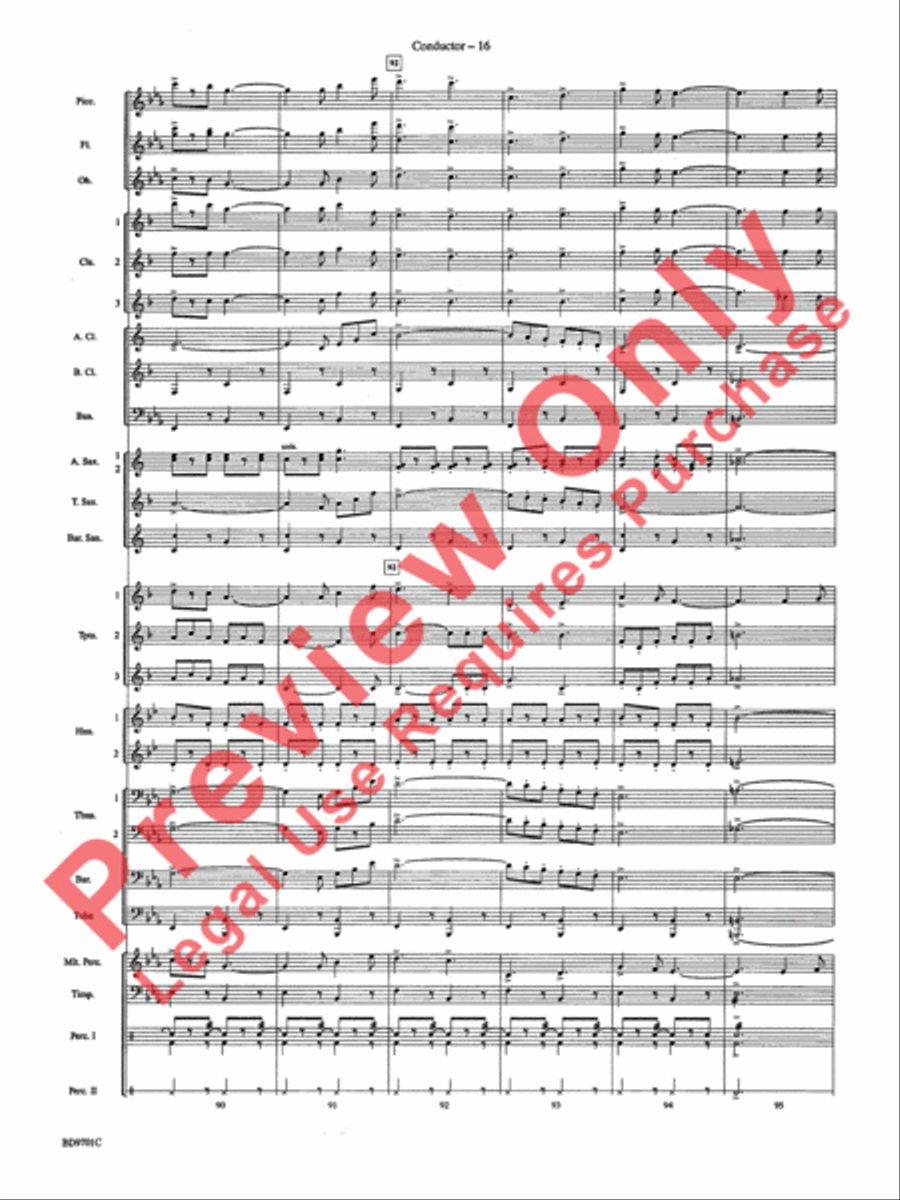 Semper Fidelis Concert Band scores gallery preview page 19