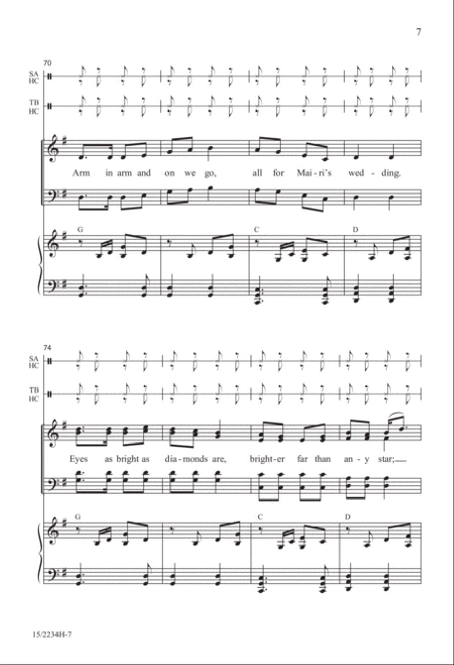 Mairi's Wedding 4-Part scores gallery preview page 7