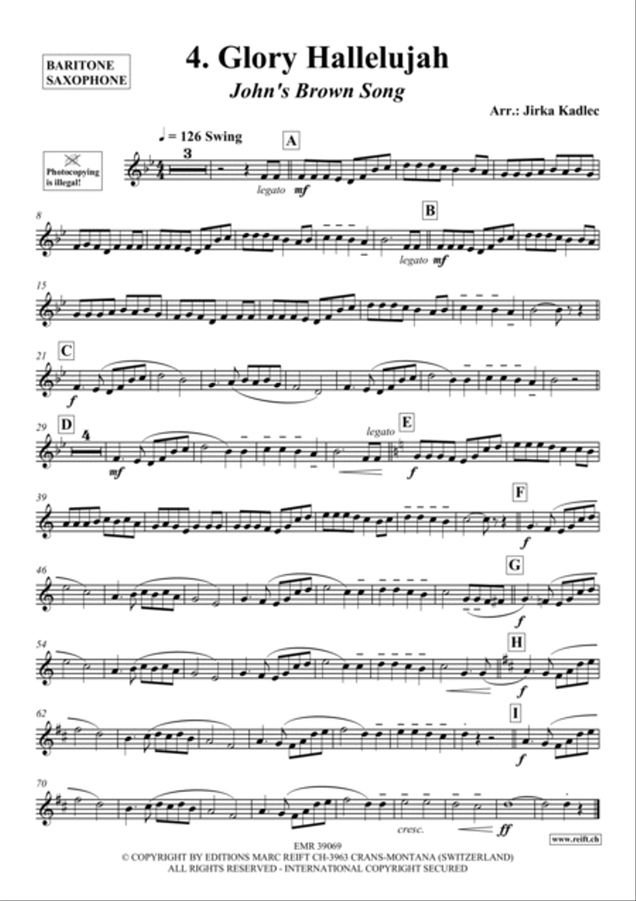 12 Greatest Dance Party Hits Baritone Saxophone scores gallery preview page 5