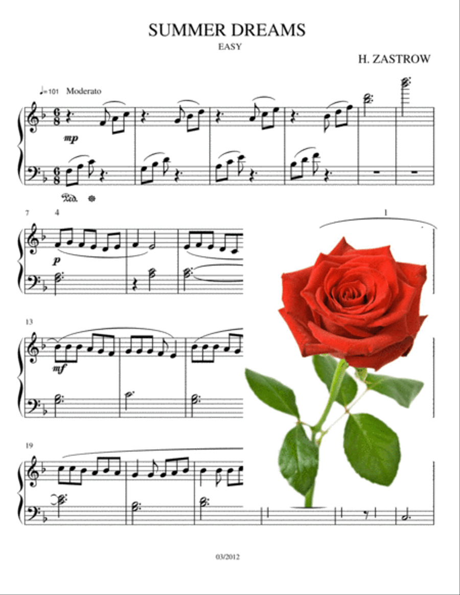 SUMMER DREAMS Piano Method scores gallery preview page 1