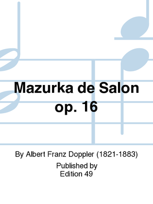Mazurka de Salon op. 16