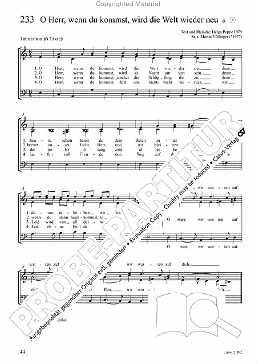 Chorbuch Gotteslob SAM 3-Part scores gallery preview page 45