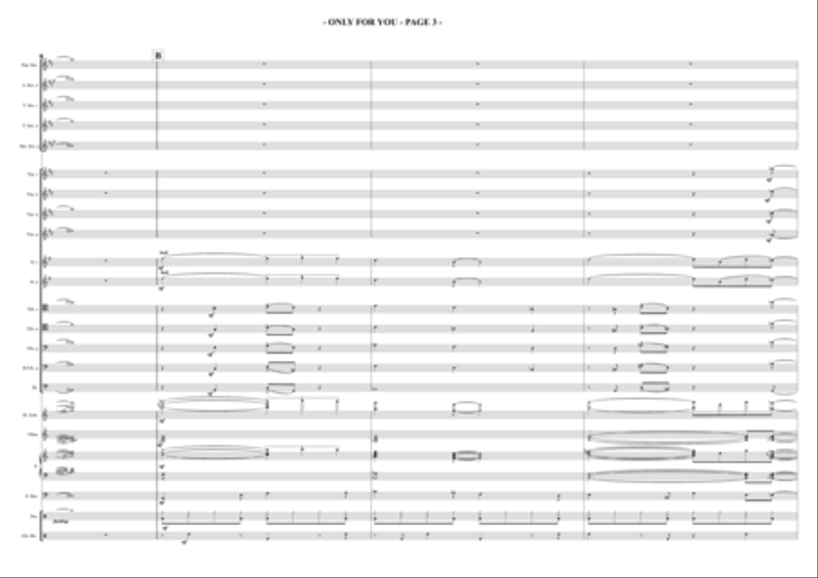 ONLY FOR YOU ONLY FOR YOU Jazz Ensemble scores gallery preview page 3