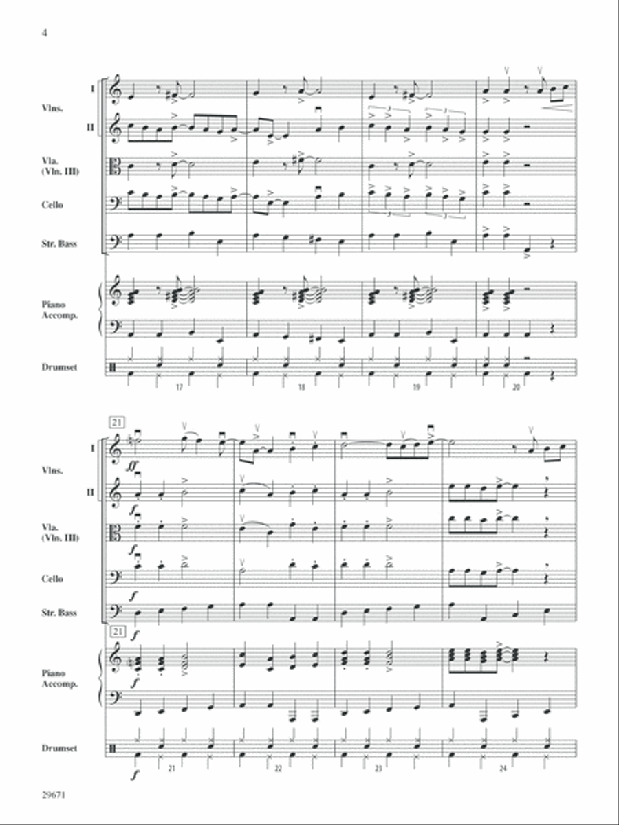 Moondance: Score String Orchestra scores gallery preview page 4