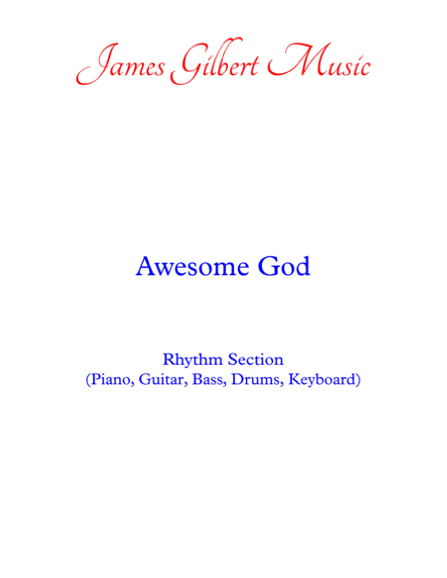 Awesome God Awesome God Small Ensemble scores gallery preview page 1