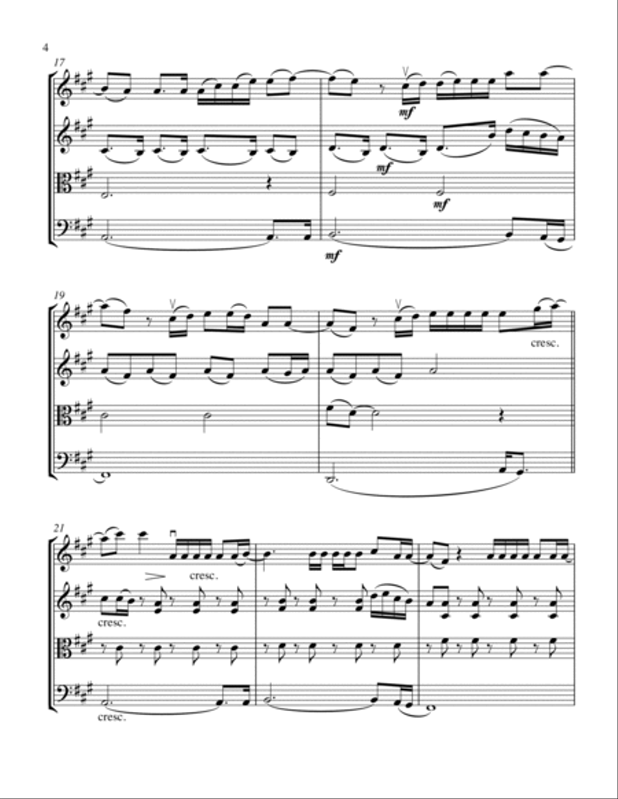 Halo String Quartet scores gallery preview page 6