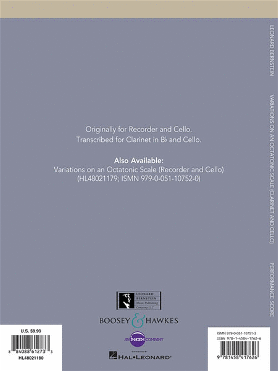 Variations on an Octatonic Scale Clarinet scores gallery preview page 2