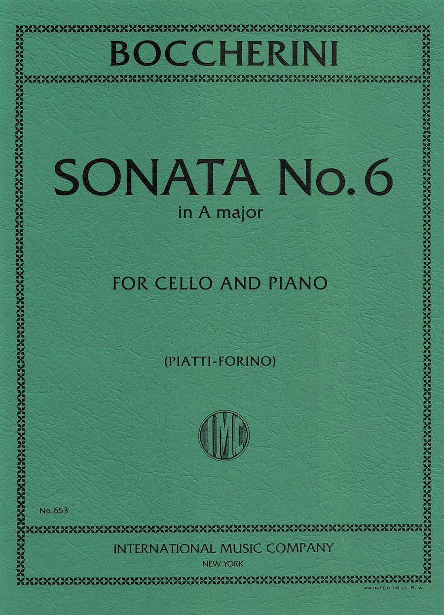 Sonata No. 6 In A Major Piano Accompaniment scores gallery preview page 1
