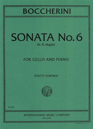 Book cover for Sonata No. 6 In A Major