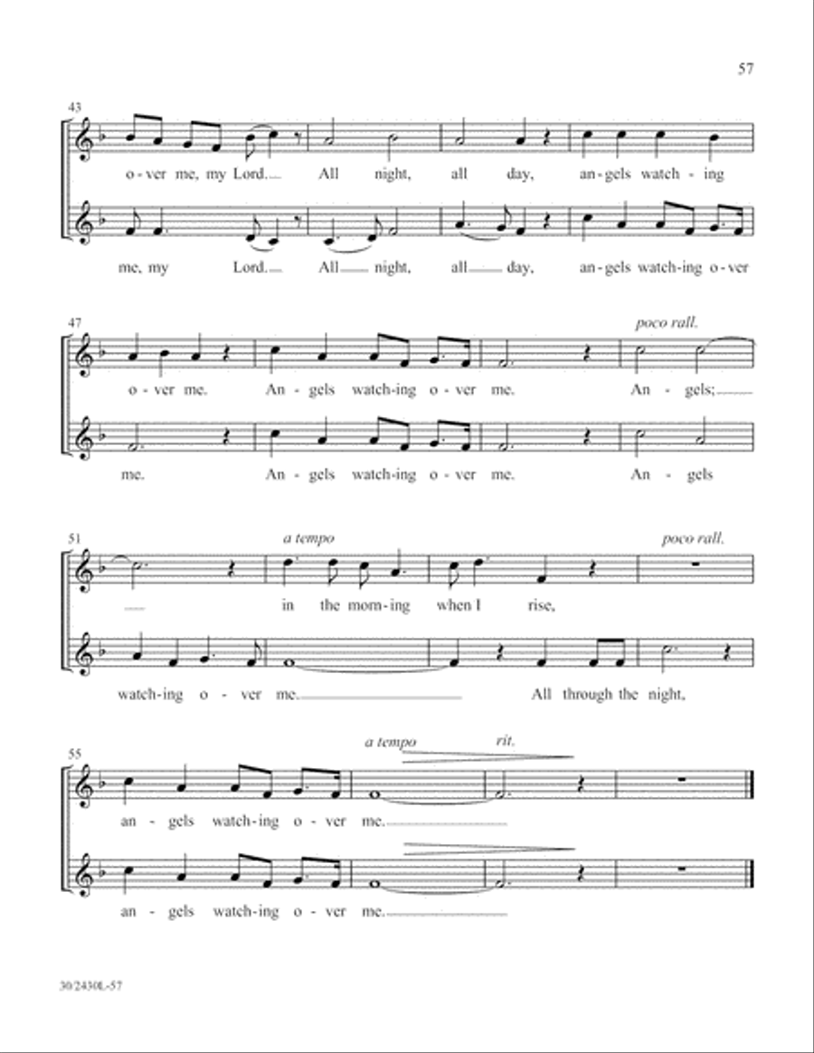 Simply Spirituals Unison Choir scores gallery preview page 58